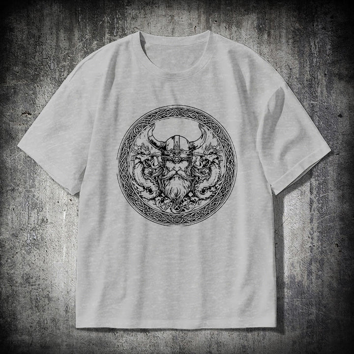 WorldNorse Celtic Knot Power Odin God T-shirt - Grey - 2XL - image 18
