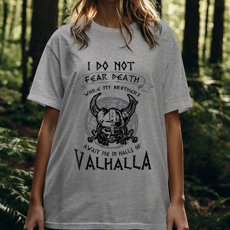 WorldNorse Do Not Fear Death Valhalla T-shirt - image 25