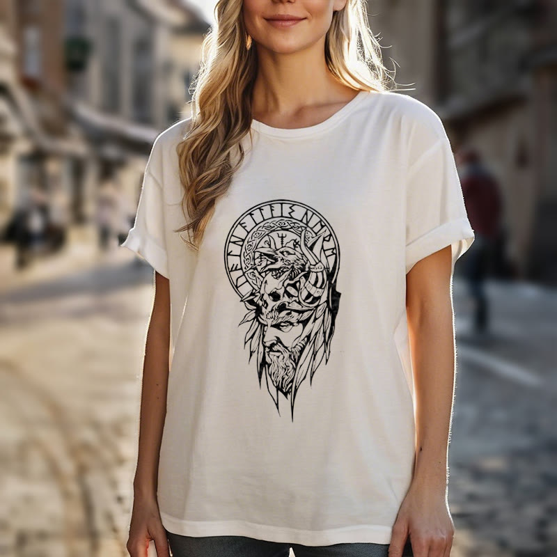 WorldNorse Vegvisir Wolve Celtic T-shirt - image 17
