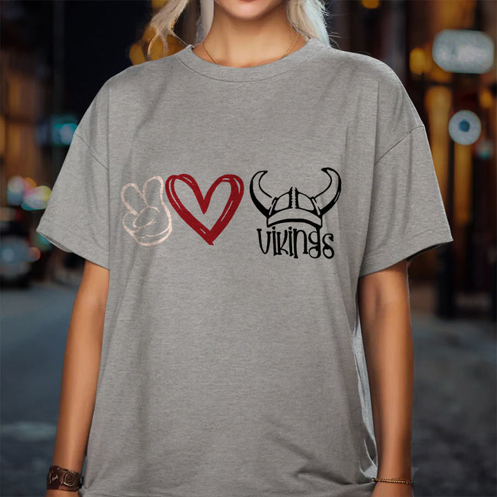 WorldNorse Vikings Heart Design T-shirt - image 26