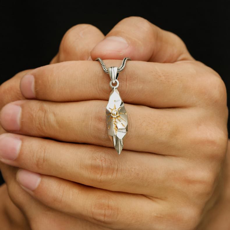 WorldNorse Handcrafted 925 Silver Wishing Stone Necklace - image 1