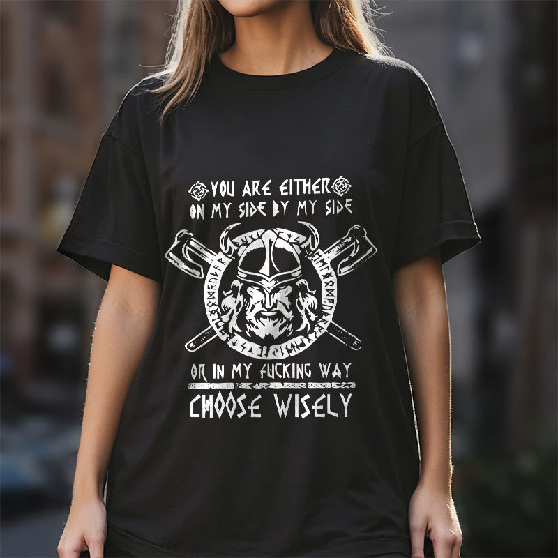 WorldNorse Vikings Rune Odin Symbol Axe T-shirt - image 8