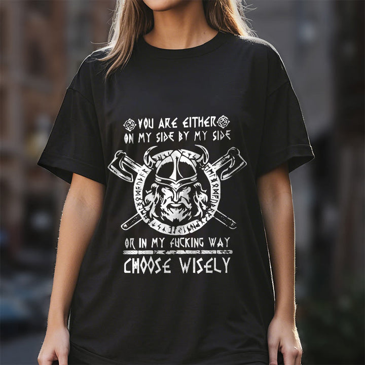 WorldNorse Vikings Rune Odin Symbol Axe T-shirt - image 8