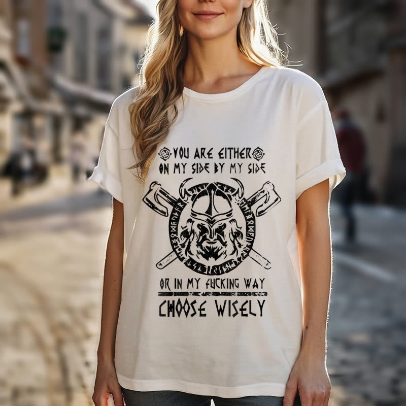 WorldNorse Vikings Rune Odin Symbol Axe T-shirt - image 17