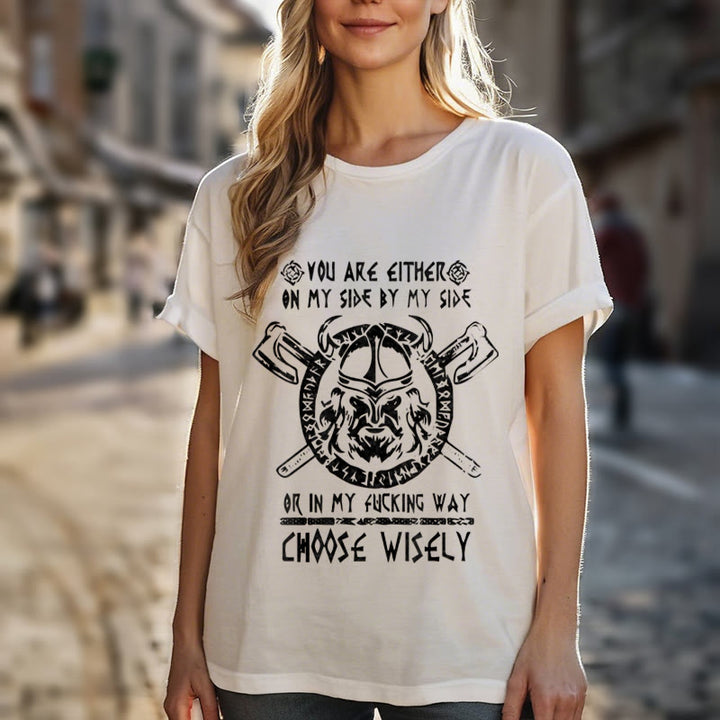 WorldNorse Vikings Rune Odin Symbol Axe T-shirt - image 17