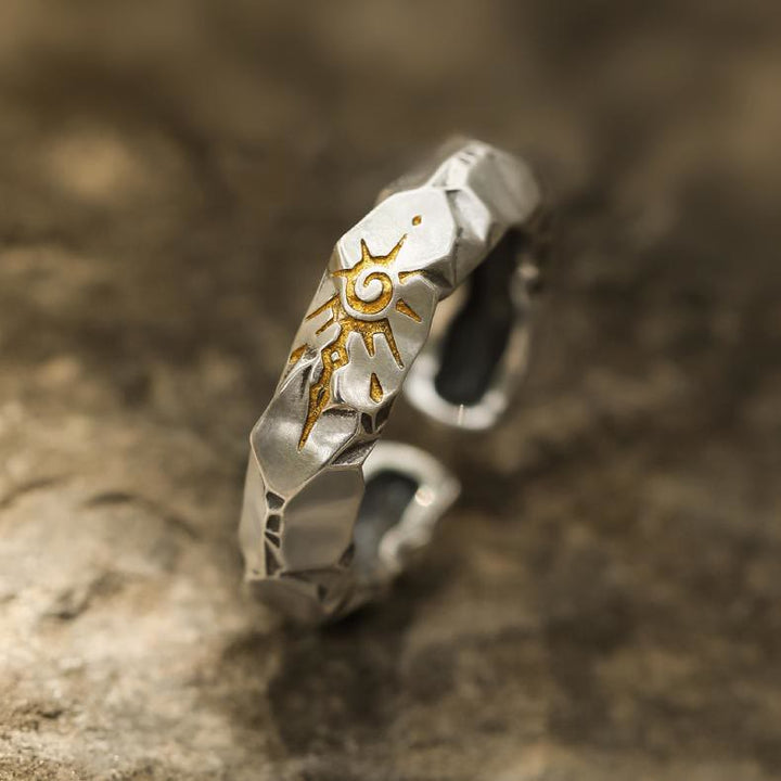 WorldNorse Handcrafted 925 Silver Wishing Stone Ring - Silver - image 0