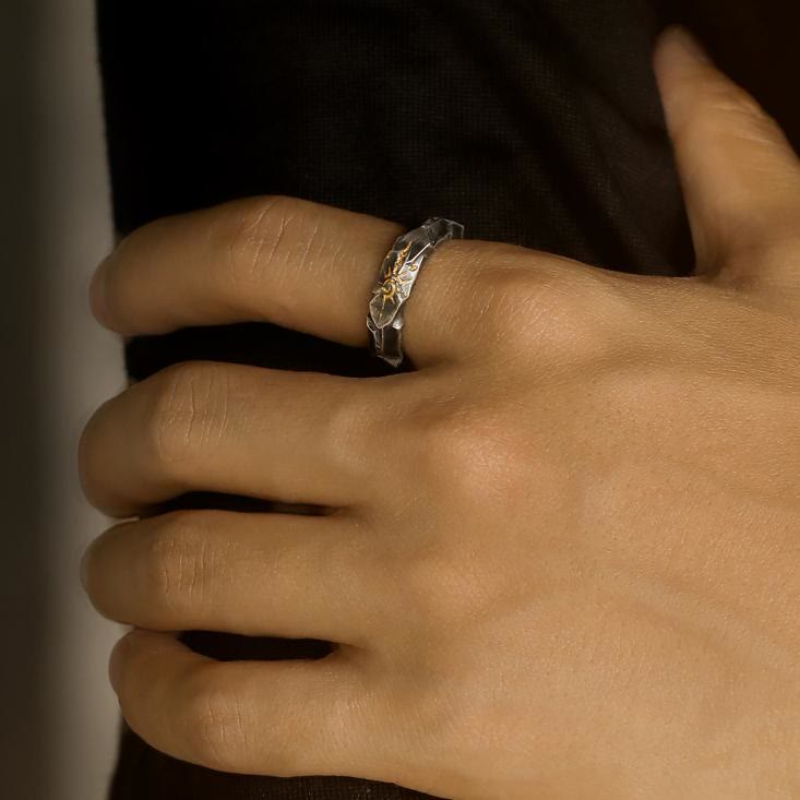 WorldNorse 925 Sterling Silver Wishing Stone Ring - image 5