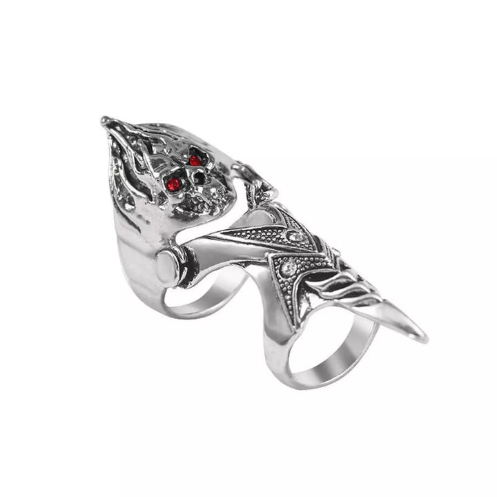 WorldNorse Norse Dragon Skull Full Finger Ring - Style#4 - image 10