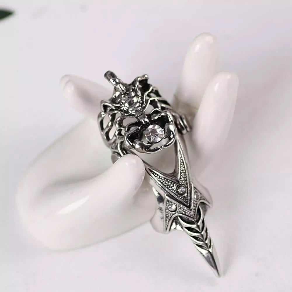 WorldNorse Norse Dragon Skull Full Finger Ring - image 15