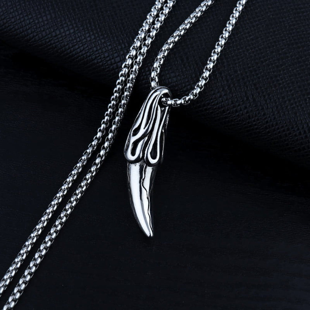 WorldNorse Vintage Wolf Tooth Necklace - image 1