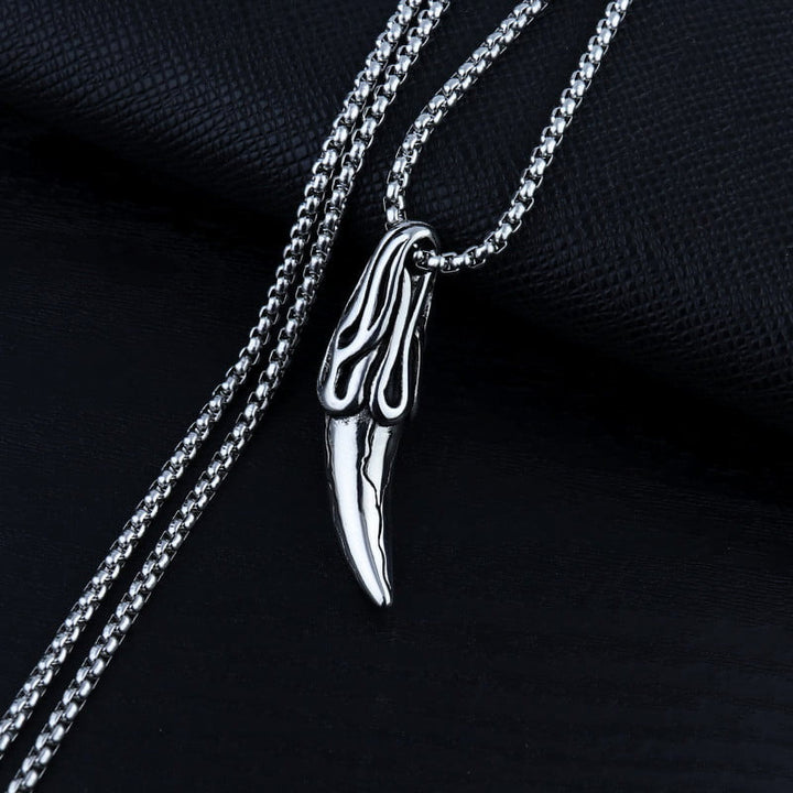 WorldNorse Vintage Wolf Tooth Necklace - image 1