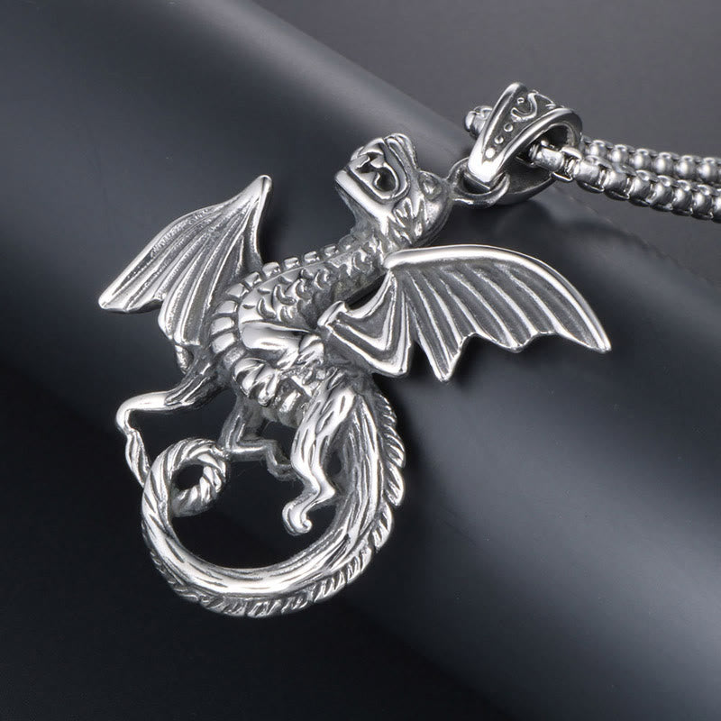 WorldNorse Dragon Fighter Flying Necklace - image 3