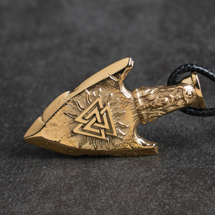 WorldNorse Vegvisir Valknut Retro Arrowhead Necklace - image 3