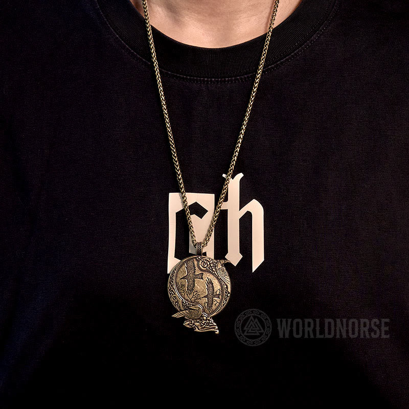 WorldNorse Odin Viking Raven Necklace - image 8