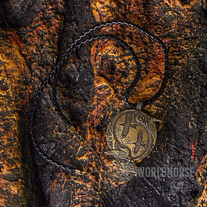 WorldNorse Odin Viking Raven Necklace