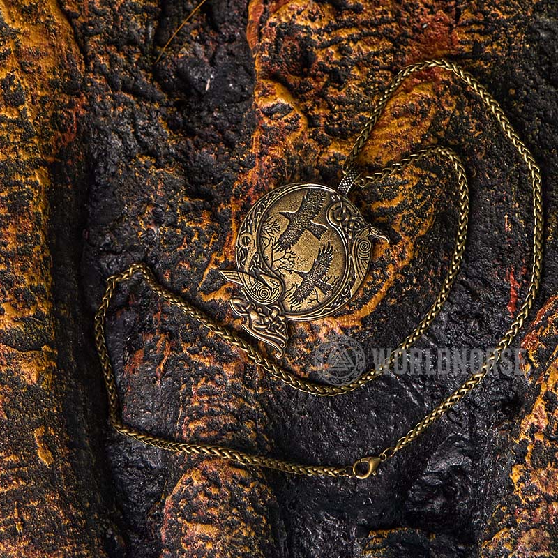 WorldNorse Odin Viking Raven Necklace - image 9