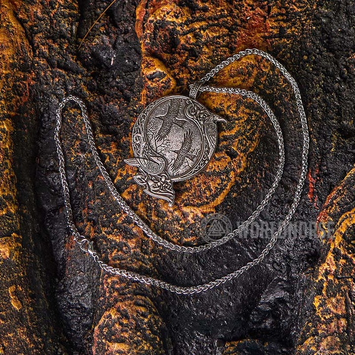 WorldNorse Odin Viking Raven Necklace - image 3