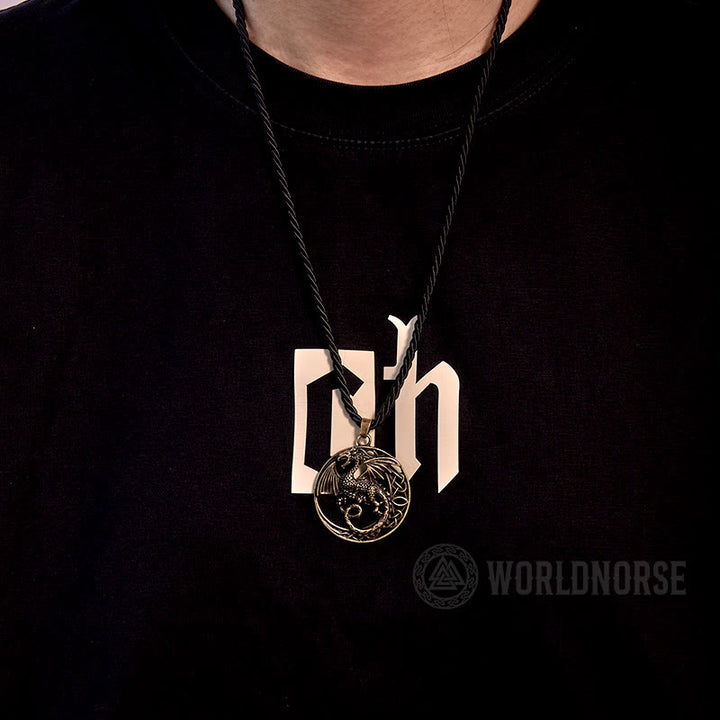 WorldNorse Gothic Celtic Flying Dragon Necklace - image 6