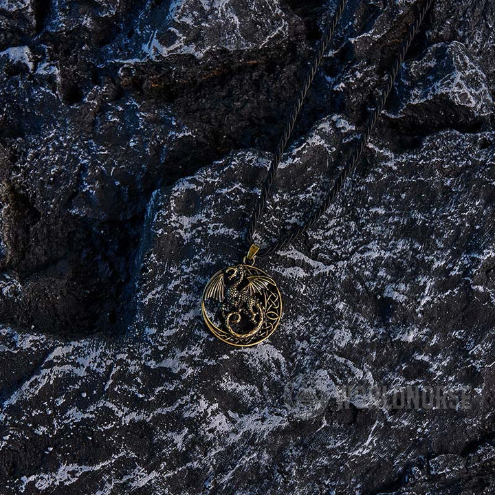 WorldNorse Gothic Celtic Flying Dragon Necklace - image 7