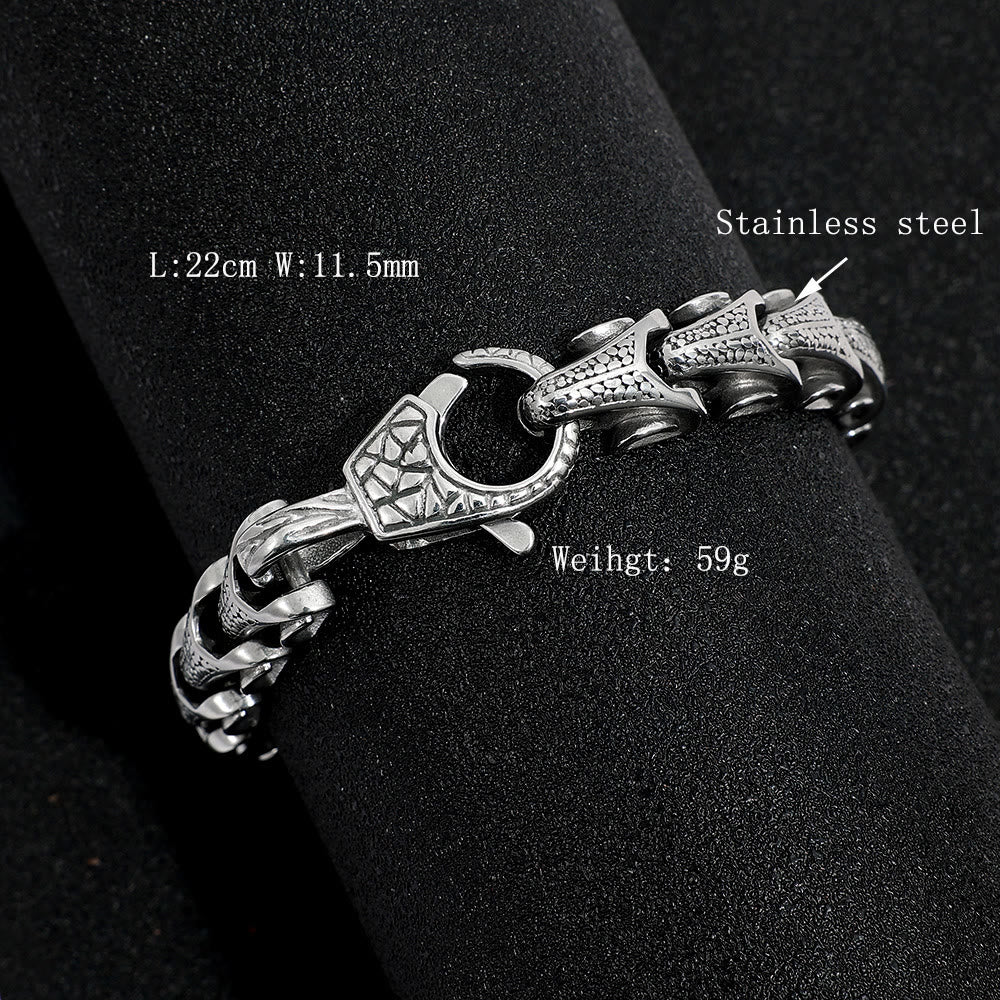 WorldNorse Dragon Scale Bone Bracelet