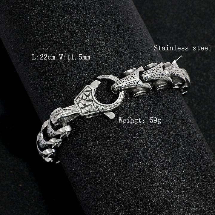 WorldNorse Dragon Scale Bone Bracelet