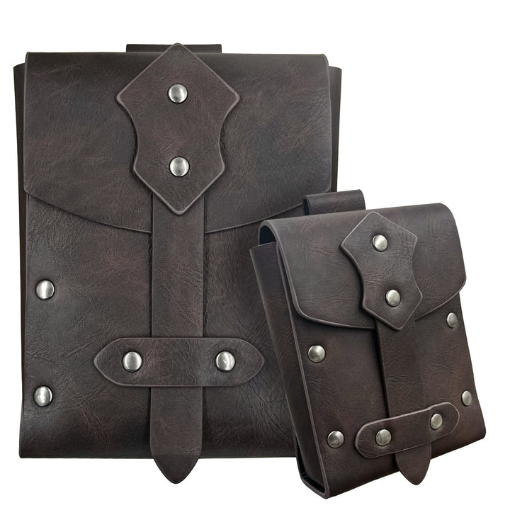 WorldNorse Square Rivet Belt Pouch Bag Set - image 3