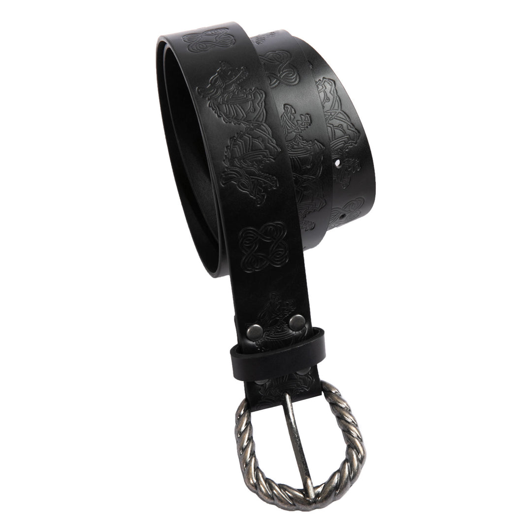 WorldNorse Vintage Fenrir Embossed Belt