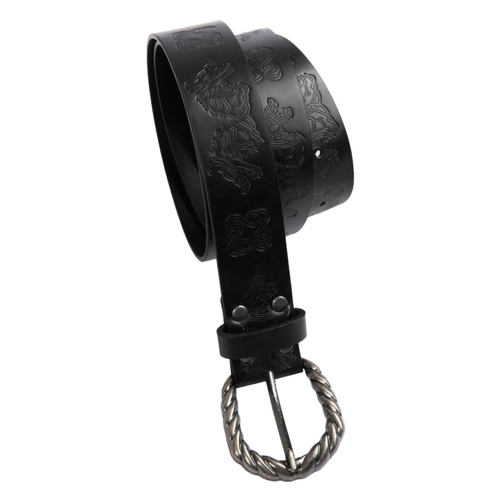 WorldNorse Vintage Fenrir Embossed Belt
