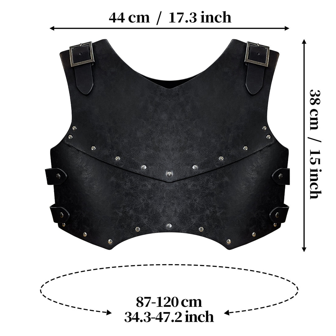 WorldNorse Retro Mercenary Knight Leather Chest Armor