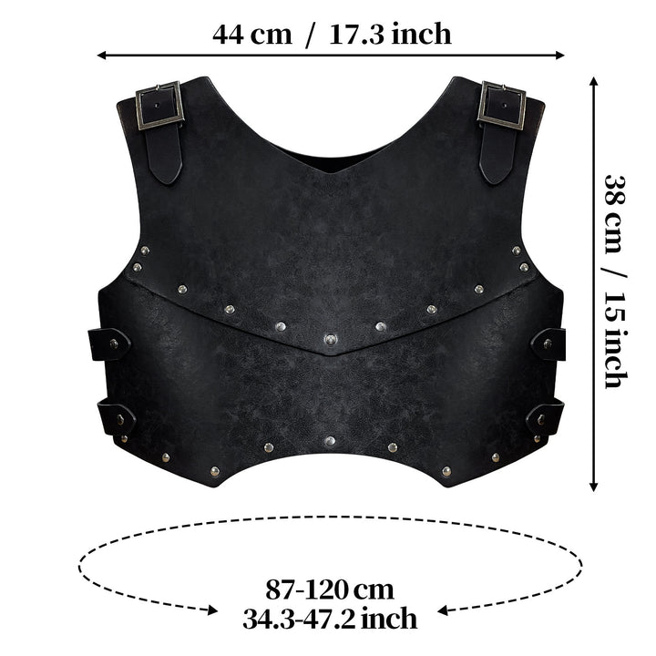 WorldNorse Retro Mercenary Knight Leather Chest Armor