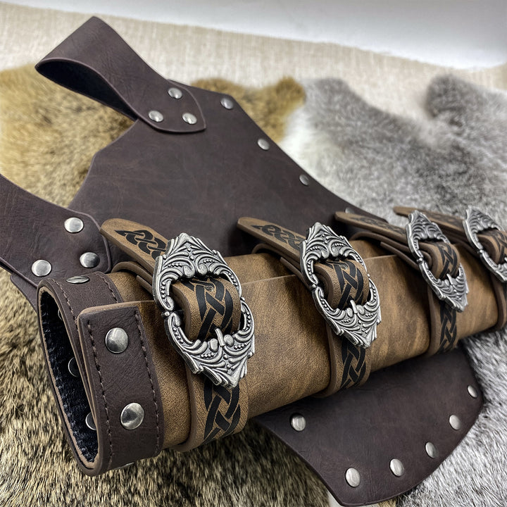 WorldNorse Celtic Knot Buckle Leather Sword Belt Sheath - Sword Belt Sheath - image 1