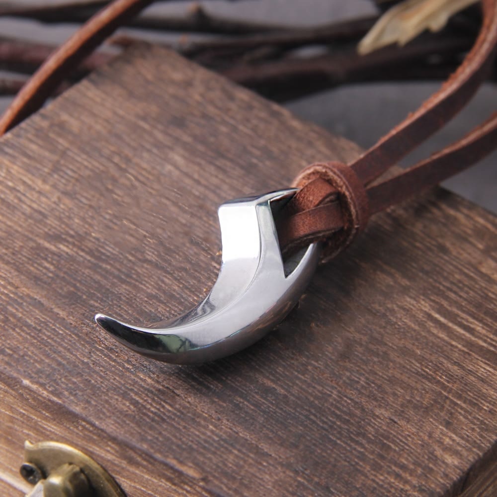 WorldNorse Wolf Tooth Spike Claw Necklace - image 1