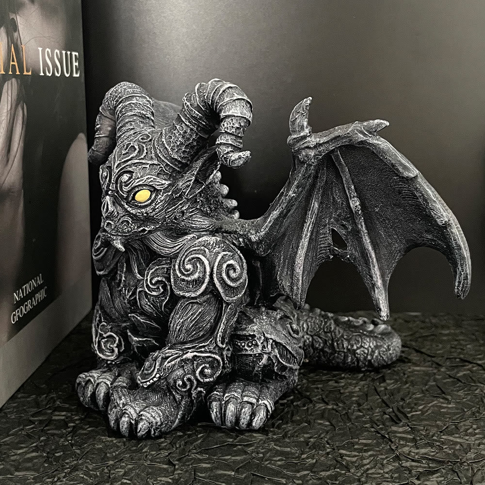 WorldNorse Halloween Dragon Sculpture Ornament - image 5