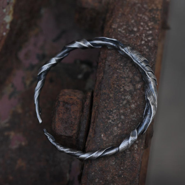 WorldNorse Vintage Feather Open Bracelet - image 4