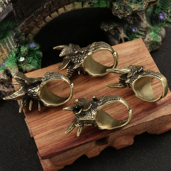 WorldNorse Warcraft Tyrannosaurus Dragon Head Ring - image 8