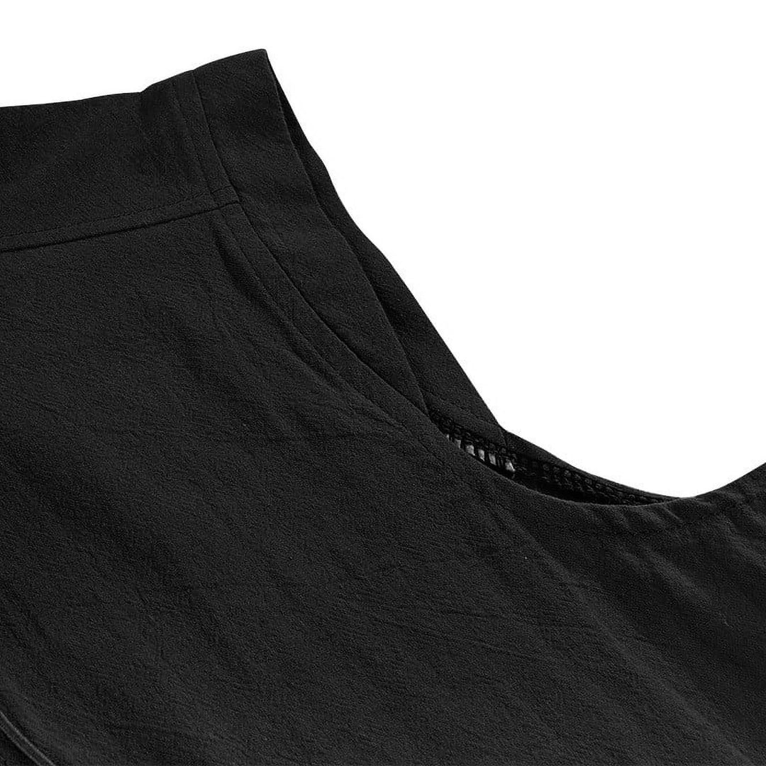 WorldNorse Medieval Sleeveless Lace-Up Collar Costume Shirt - image 16