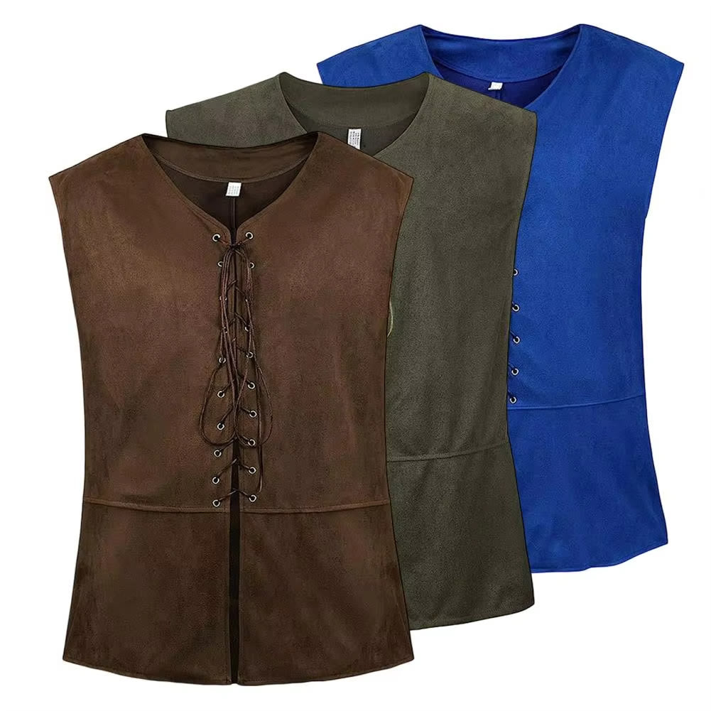 WorldNorse Medieval Lace-Up Vest Costume Waistcoat - image 0