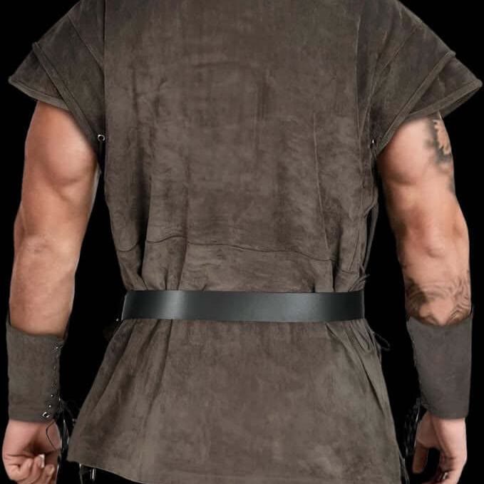 WorldNorse Medieval Suede Lace-Up Costume Waistcoat - image 4