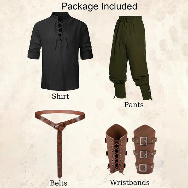 WorldNorse Medieval Nordic Tunic 4-Piece Costume Set  - image 11