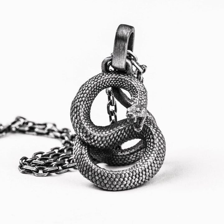 WorldNorse Nordic Jormungandr Pendant Necklace - Necklace - image 0