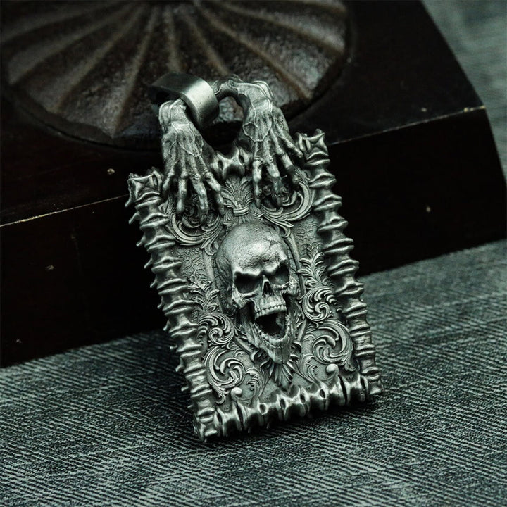 WorldNorse Gothic Skull Hell's Gate Necklace - image 4