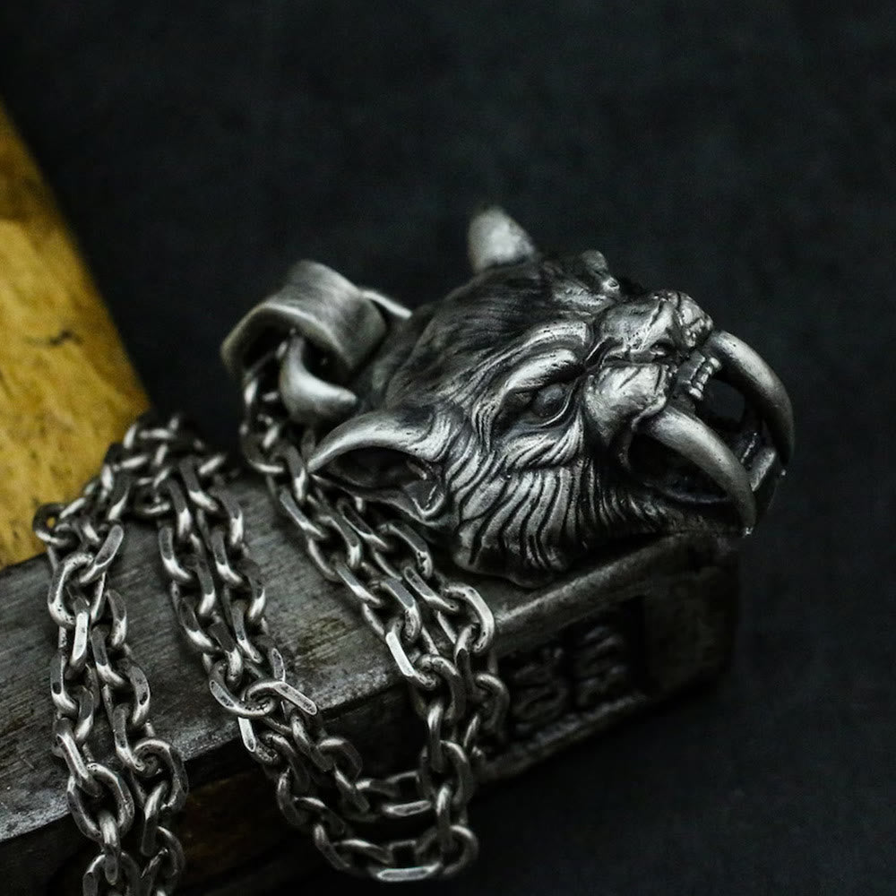 WorldNorse Fierce Saber-Tooth Tiger Necklace - image 2