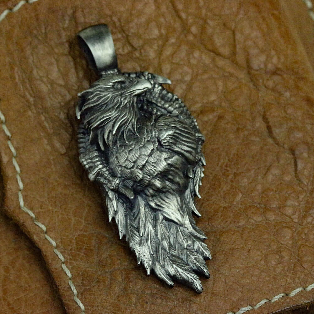 WorldNorse Claw Ensnared Eagle Necklace - image 2