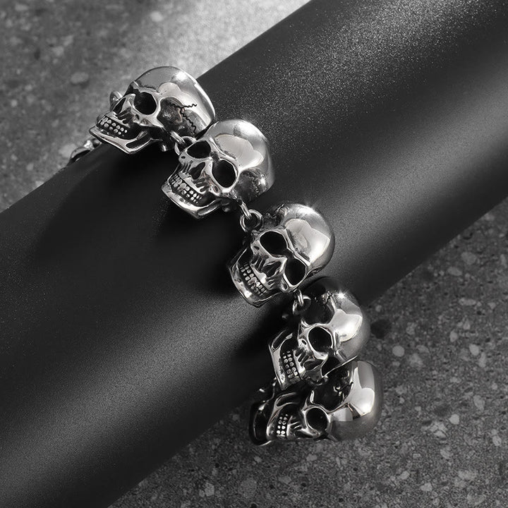 WorldNorse Gothic Domineering Skull Head Bracelet - image 6