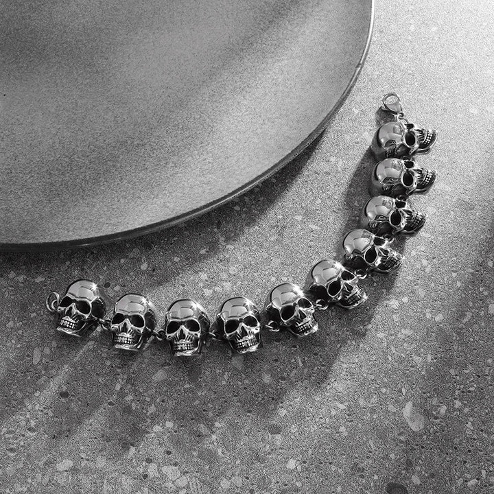WorldNorse Gothic Domineering Skull Head Bracelet - image 4