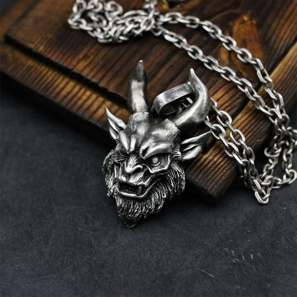 WorldNorse Fierce Devil Face Necklace