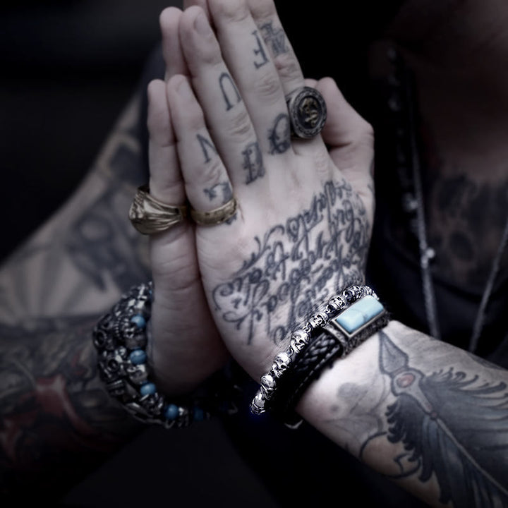 WorldNorse Gothic Demon Skull Bracelet - image 1