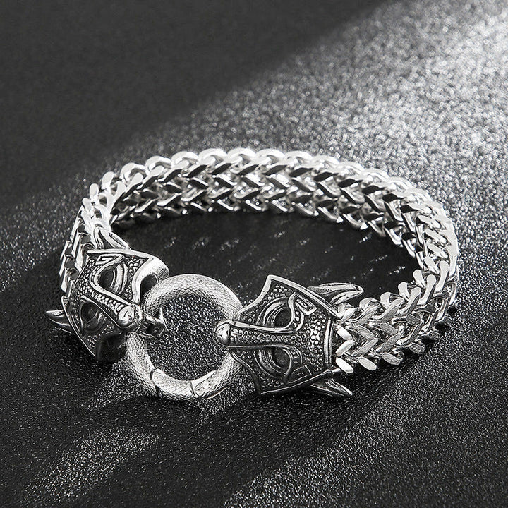 WorldNorse Fox Wolf Head Mask Bracelet