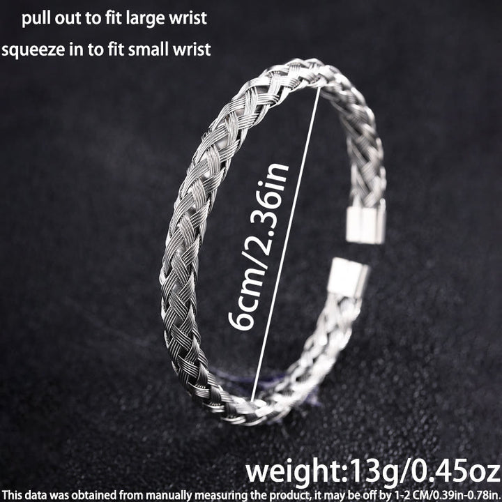 WorldNorse Braided Cable Cuff Bracelet - image 5