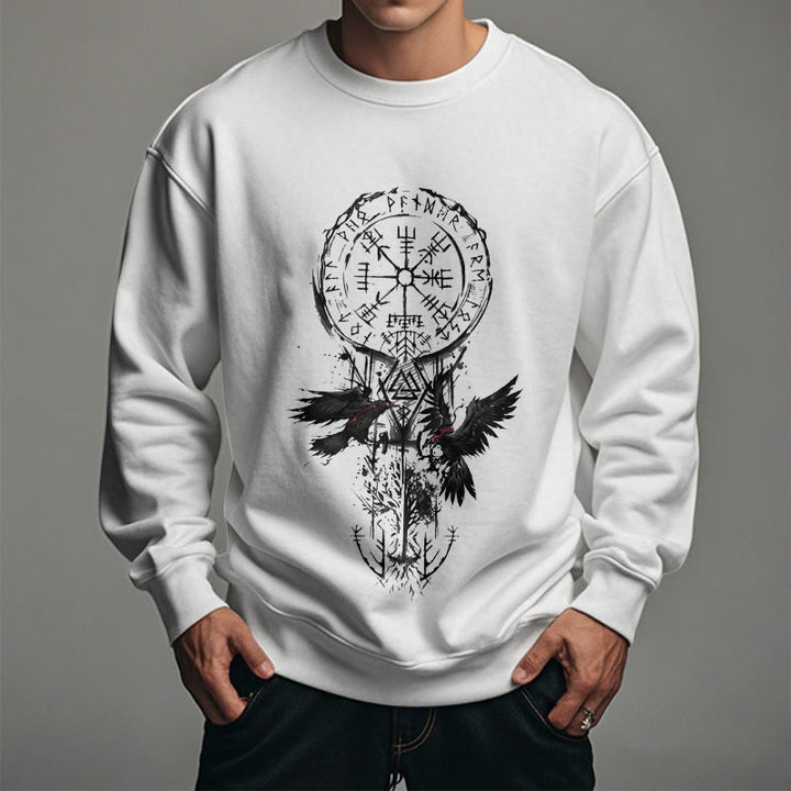 WorldNorse Viking Vegvisir Valknut Totem Sweatshirt - image 12